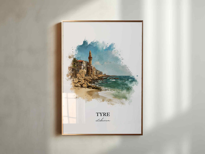 Tyre, Lebanon – Watercolor Art Print