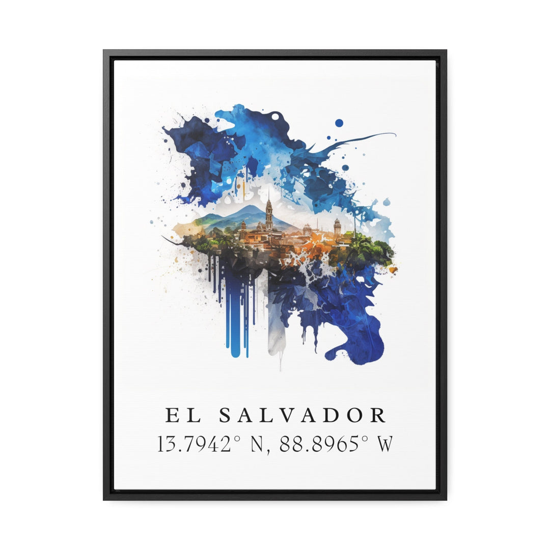 El Salvador, Central America – Watercolor Art Print