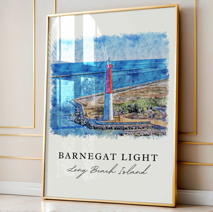 Barnegat Lighthouse Wall Art - LBI Print