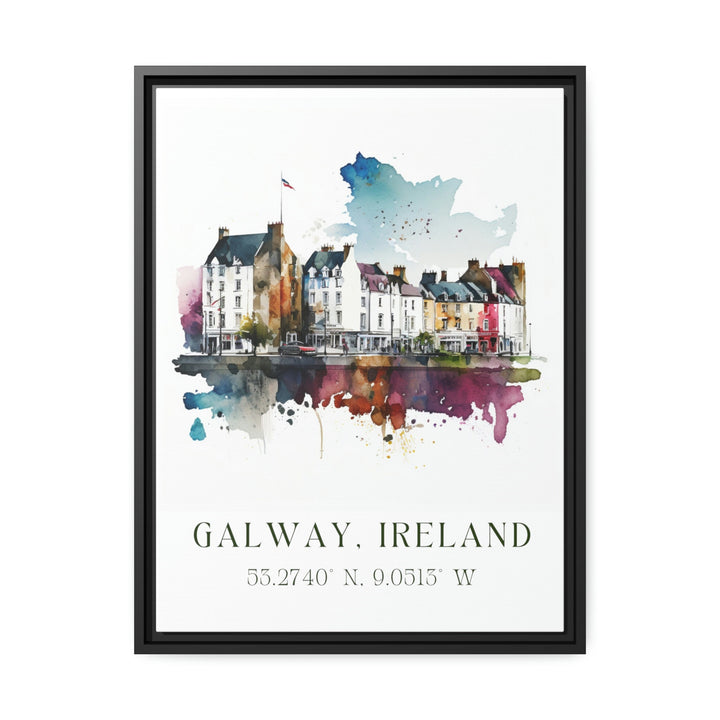 Galway Ireland wall art - Ireland, Galway poster, Galway Wedding gift, Galway Birthday present, Custom Text, Personalised Gift