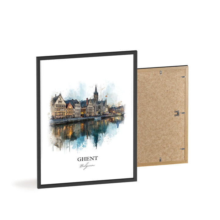 Ghent, Belgium – Watercolor Art Print