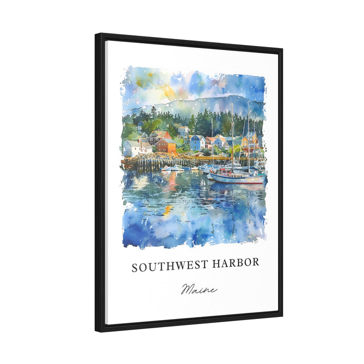 Southwest Harbor Maine Art, SW Harbor ME Print, Mount Desert Island, Hancock County ME Gift,