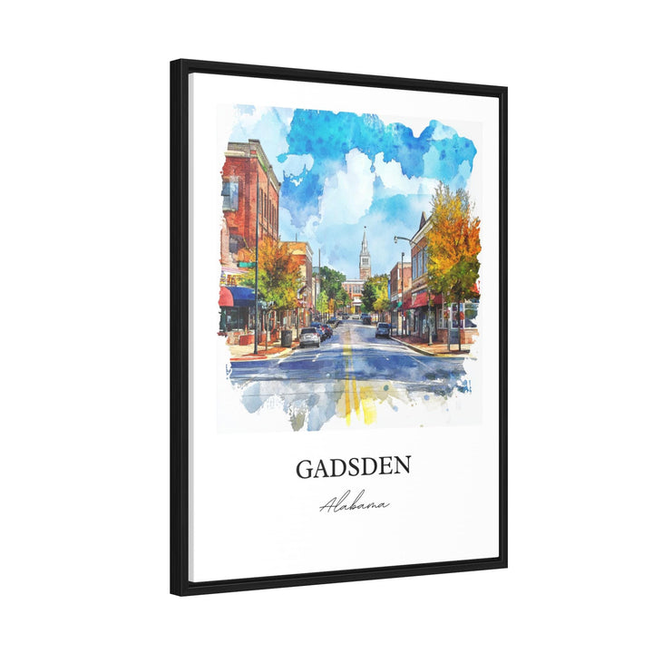 Gadsen AL Wall Art, Alabama Print, Gadsen Watercolor Art, Gadsen Alabama Gift, Travel Print, Travel Poster, Housewarming Gift