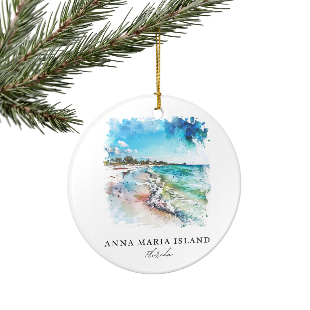 Anna Maria Island Ornament: Unique Anna Maria Island Souvenir, Anna Maria Xmas Decor, and Authentic Gulf Coast Florida Gift