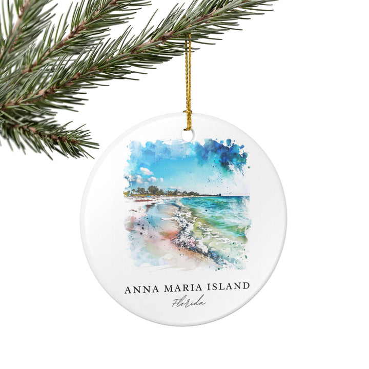 Anna Maria Island Ornament: Unique Anna Maria Island Souvenir, Anna Maria Xmas Decor, and Authentic Gulf Coast Florida Gift