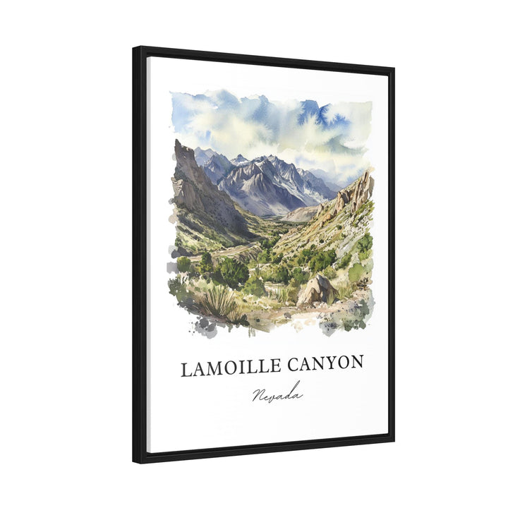 Lamoille Canyon Wall Art, Ruby Dome Print, Elko NV Watercolor Art, Lamoille Canyon NV Gift, Travel Print, Travel Poster, Housewarming Gift