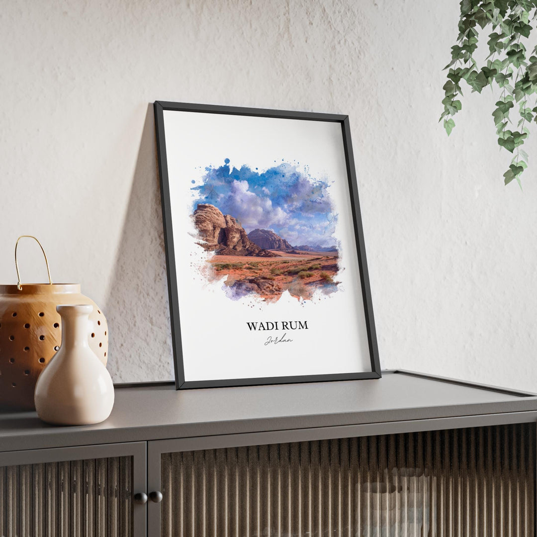Wadi Rum, Jordan – Watercolor Art Print