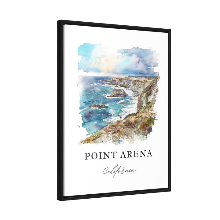 Point Arena CA Art, Point Arena Print, Mendocino Watercolor Art, Punta Arena Gift,