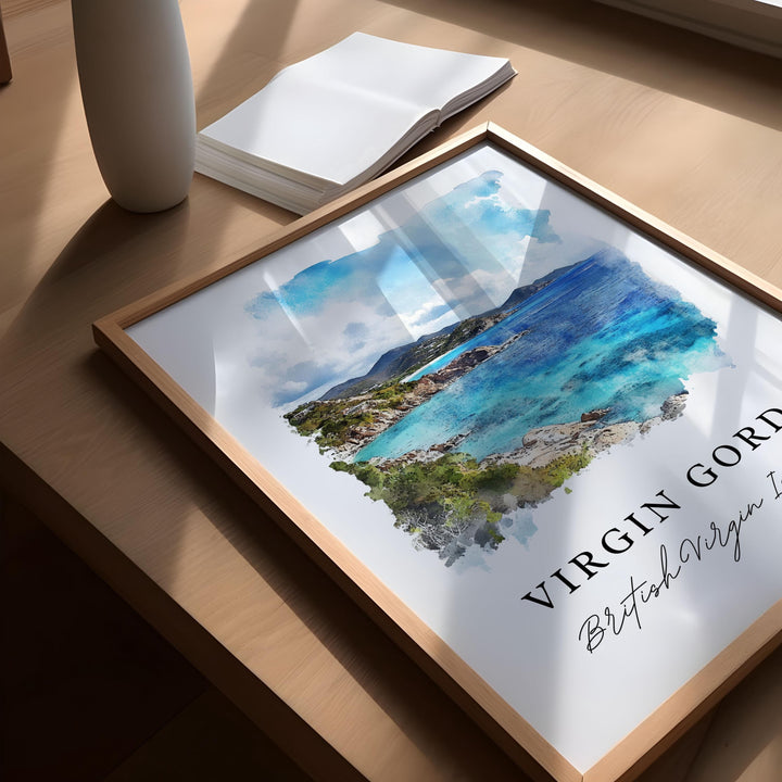 Virgin Gorda, BVI – Watercolor Art Print