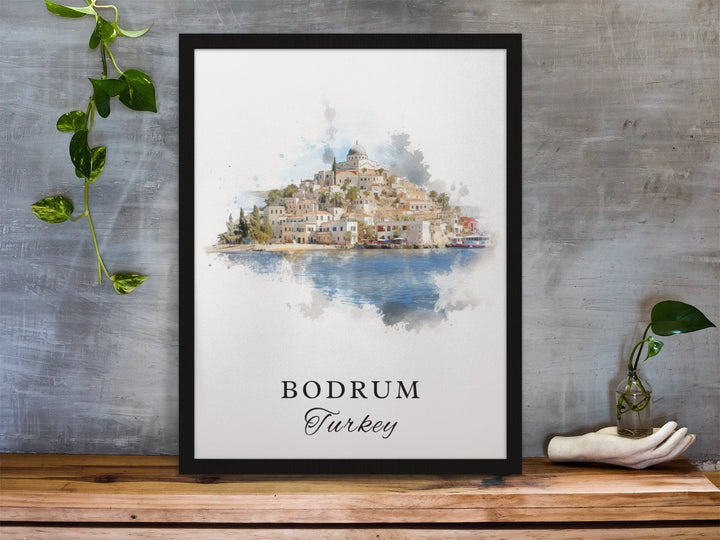 Bodrum Wall Art, Turkey Print