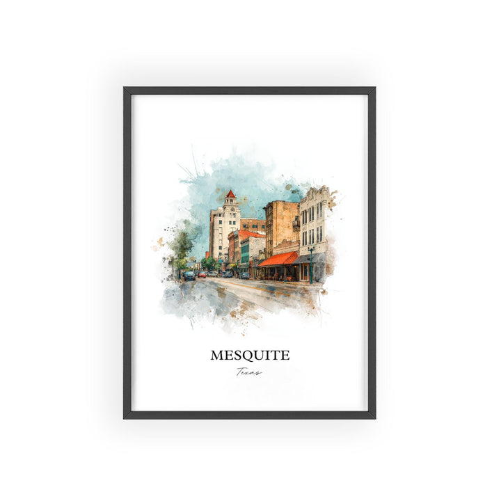 Mesquite, Texas – Watercolor Art Print