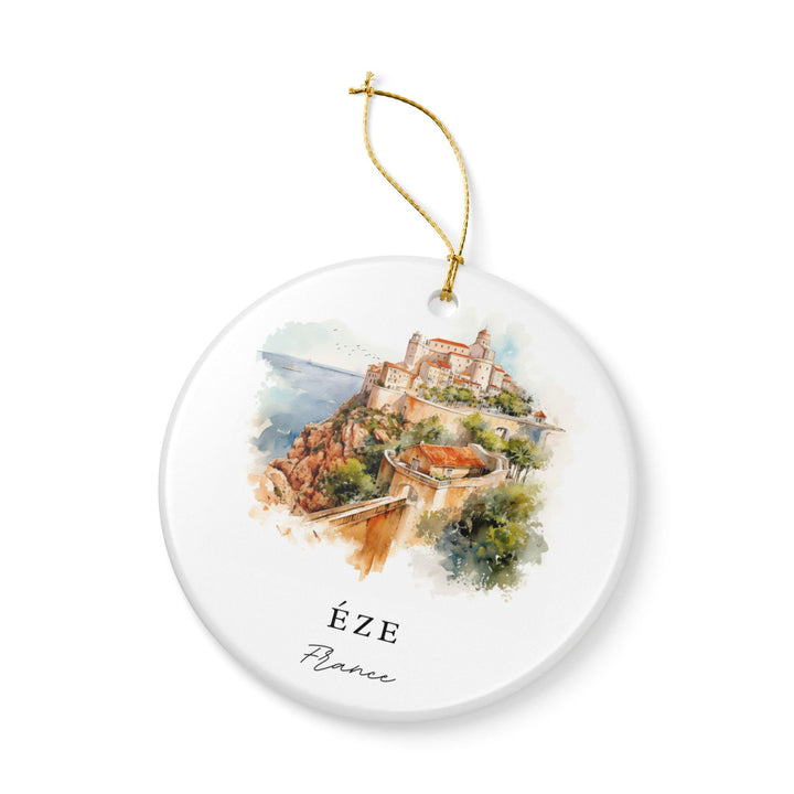 Eze France Ornament: Unique Éze France Souvenir, France Xmas Decor, and Authentic Éze France Gift