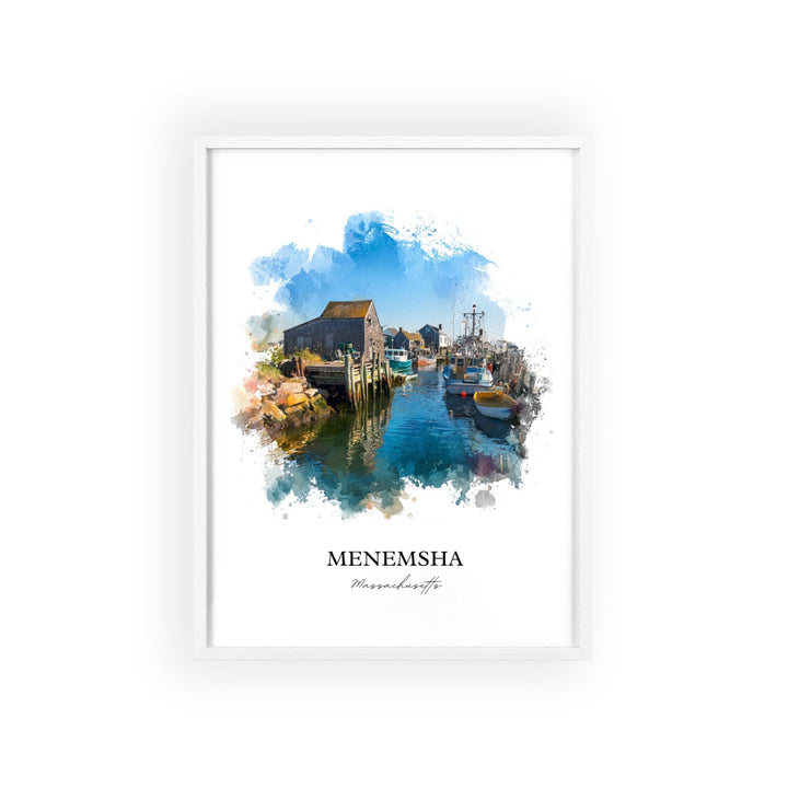 Menemsha, Massachusetts – Watercolor Art Print