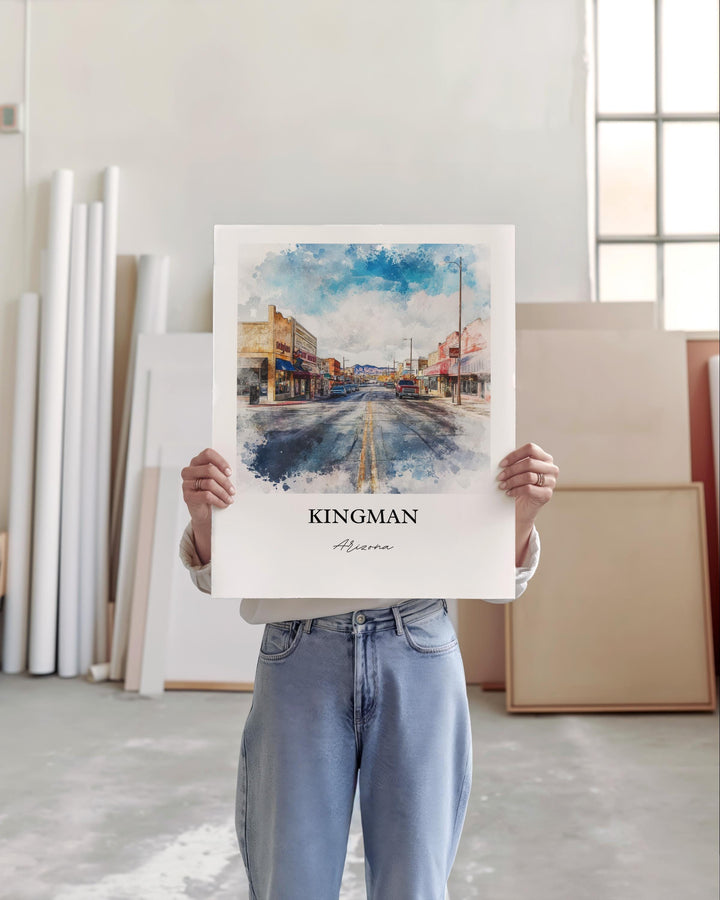 Kingman AZ Wall Art - Arizona Print