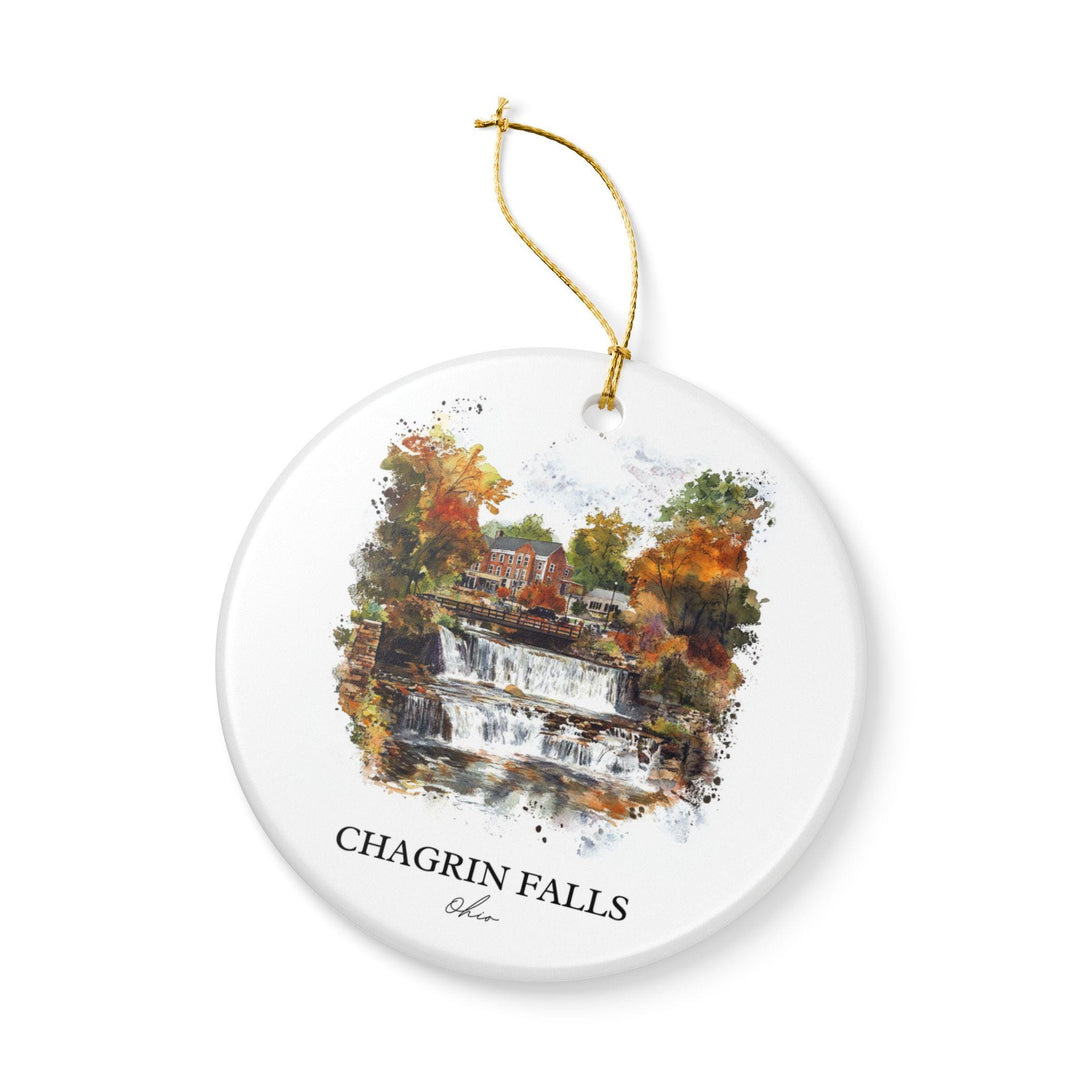 Chagrin Falls Ornament: Unique Chagrin Falls OH Souvenir, Chagrin Falls Xmas Decor, and Authentic Chagrin Falls OH Gift