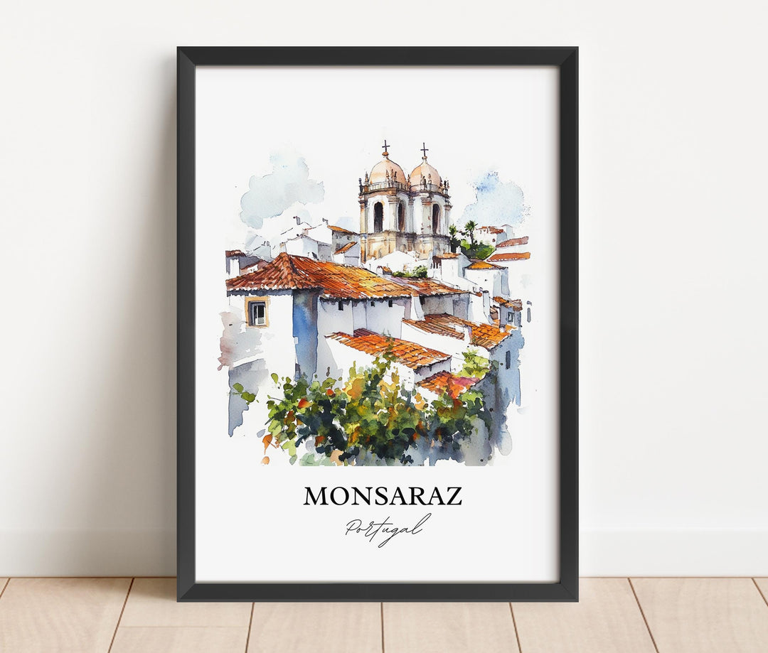 Monsaraz, Portugal – Watercolor Art Print