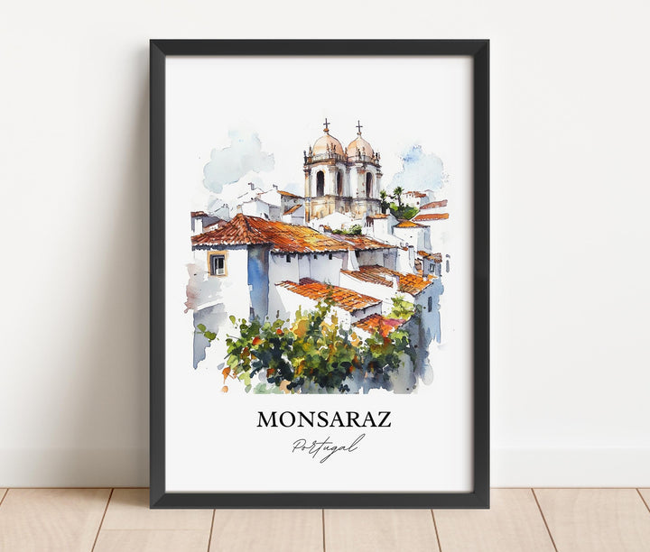 Monsaraz, Portugal – Watercolor Art Print