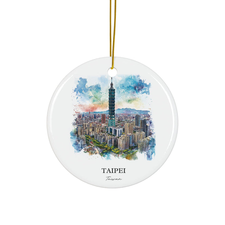 Taipei Taiwan Ornament: Unique Taipei Souvenir, Taipei Xmas Decor, and Authentic Taipei Taiwan Gift