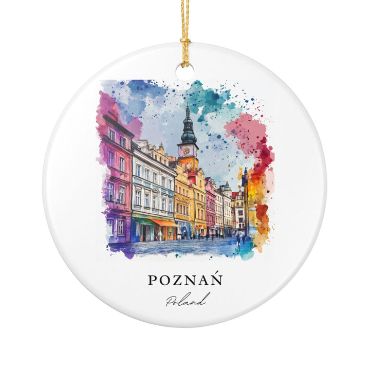 Poznan Ornament: Unique Poznan Poland Souvenir, Poland Xmas Decor, and Authentic Poznan Poland Gift