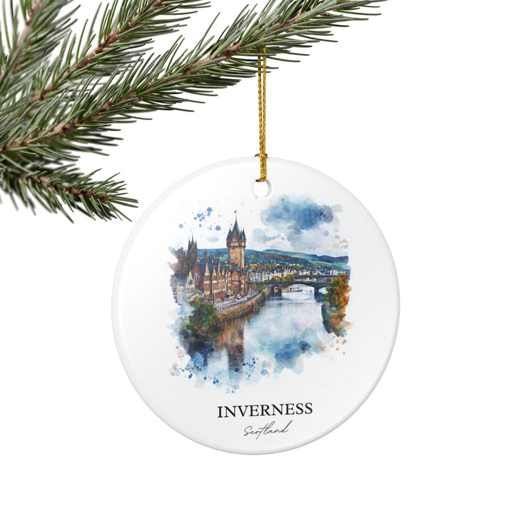 Inverness Scotland Ornament: Unique Inverness Souvenir, Inverness Xmas Decor, and Authentic Inverness Scotland Gift