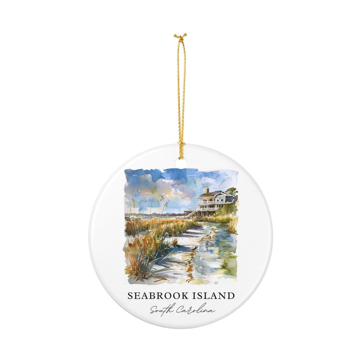 Seabrook Island Ornament: Unique Seabrook SC Souvenir, South Carolina Xmas Decor, and Authentic Seabrook Island Gift