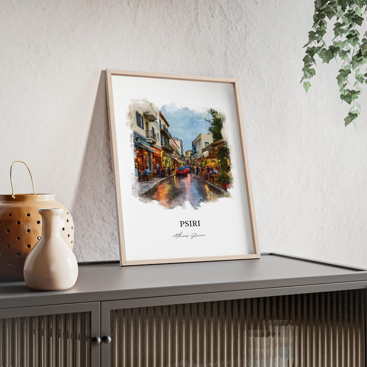 Psiri, Athens Greece – Watercolor Art Print