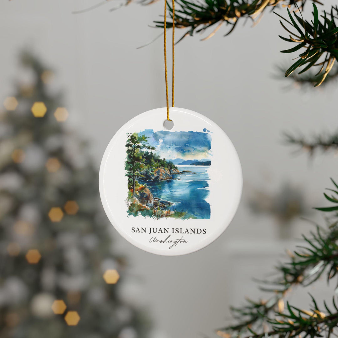 San Juan Islands Ornament: Unique San Juan Islands Souvenir, Washington State Xmas Decor, and Authentic San Juan Islands Gift