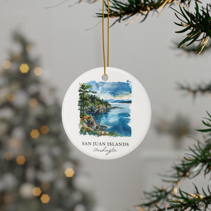 San Juan Islands Ornament: Unique San Juan Islands Souvenir, Washington State Xmas Decor, and Authentic San Juan Islands Gift