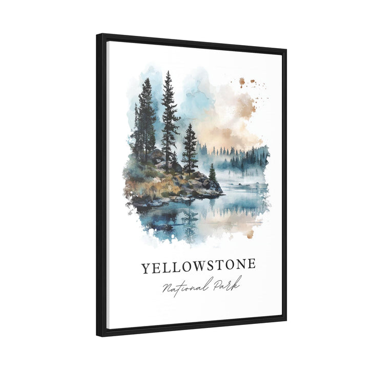 Yellowstone Art, Yellowstone Park Print, Yellowstone Watercolor Art, Yellowstone WY Gift,