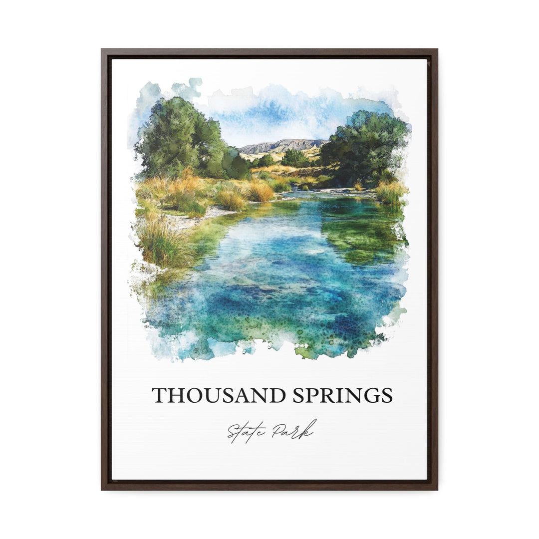 Thousand Springs State Park Wall Art, Idaho Print, Idaho Watercolor Art, Malad Gorge Gift, Travel Print, Travel Poster, Housewarming Gift