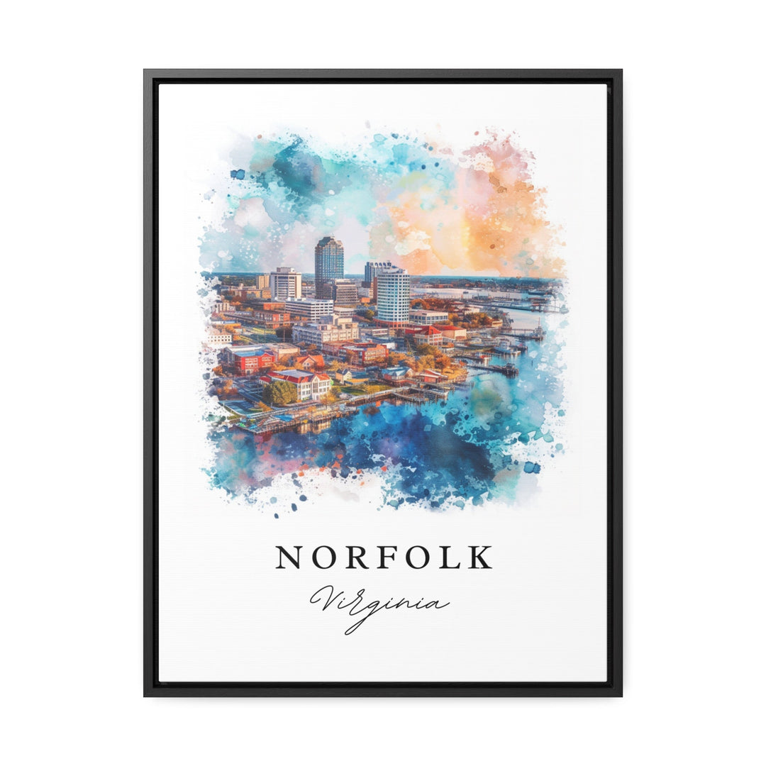 Norfolk VA wall art - Virginia, Norfolk print, Norfolk Virginia Wedding gift, Norfolk Skyline Birthday present, Custom Text, Perfect Gift