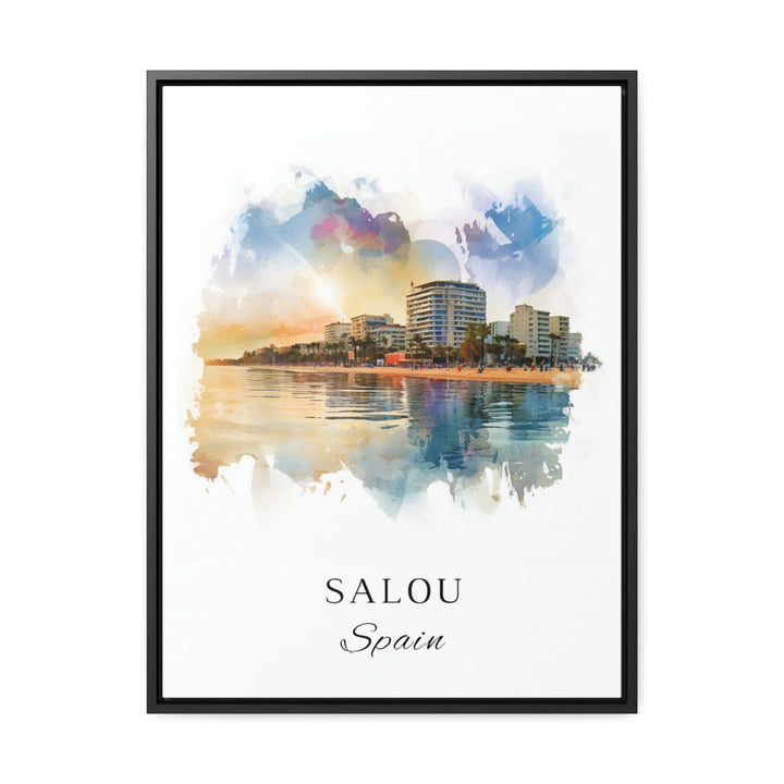 Salou Spain wall art - Spain, Salou poster, Salou Wedding gift, Birthday present, Custom Text, Personalised Gift