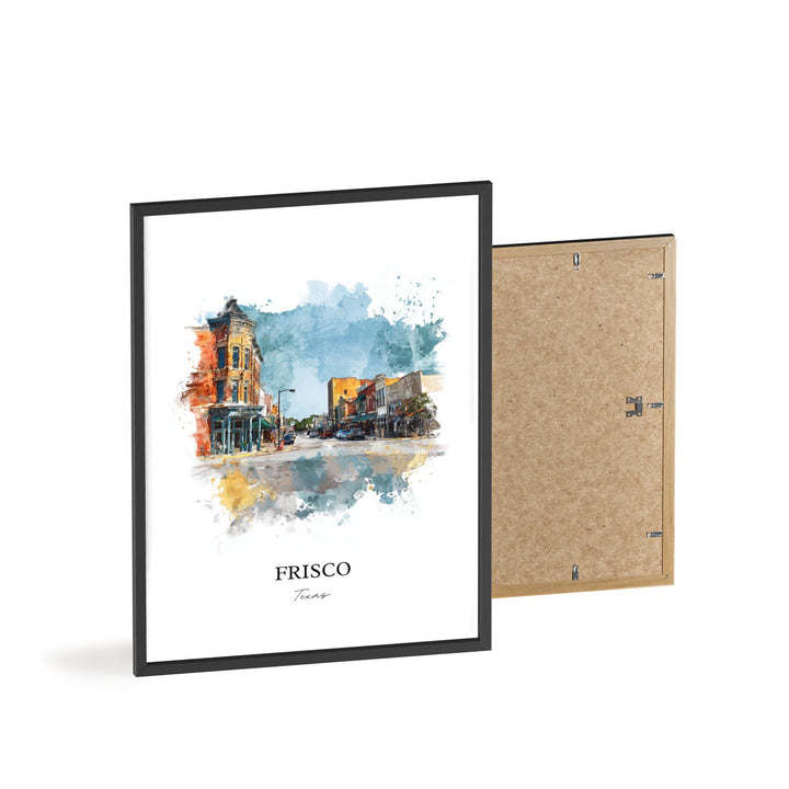 Frisco, Texas – Watercolor Art Print