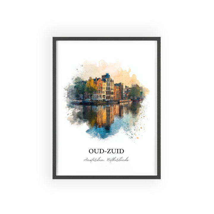 Oud-Zuid, Amsterdam – Watercolor Art Print