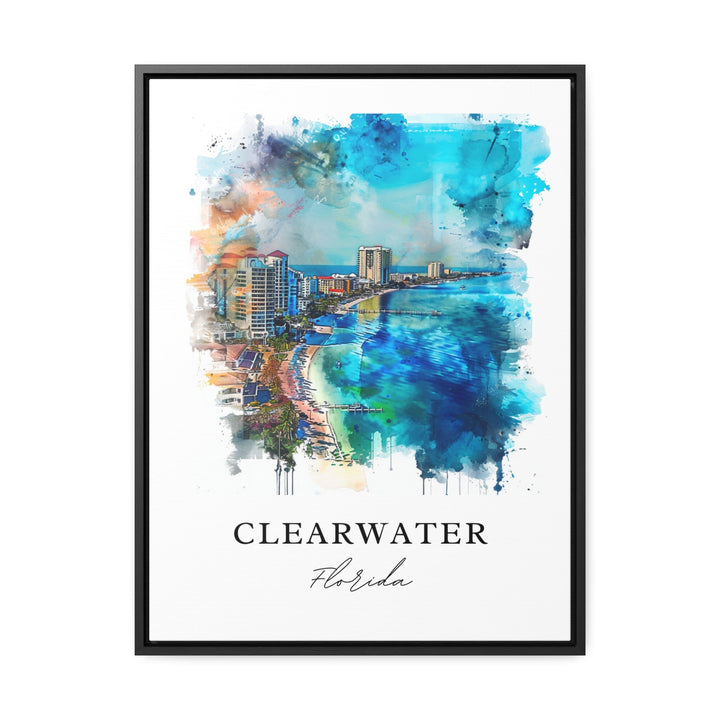 Clearwater FL Wall Art, Clearwater Print, Clearwater FL Watercolor, Clearwater Florida Gift,