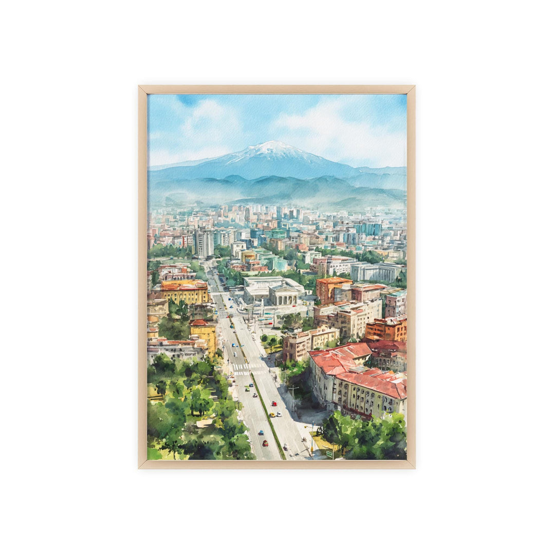 Tirana, Albania – Watercolor Art Print