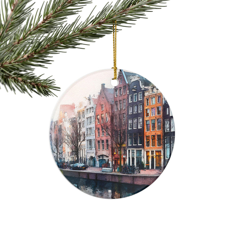 Amsterdam Ornament: Unique Amsterdam Souvenir, Amsterdam Xmas Decor, and Authentic Amsterdam Netherlands Gift