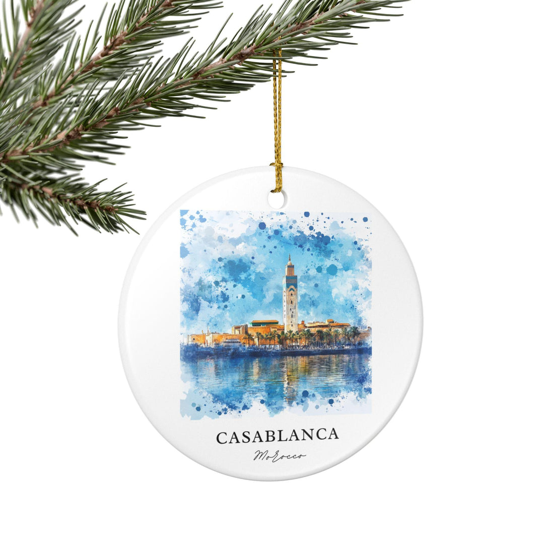 Casablanca, Morocco Ornament: Unique Casablanca Souvenir, Casablanca Morocco Xmas Decor, and Authentic Morocco Gift