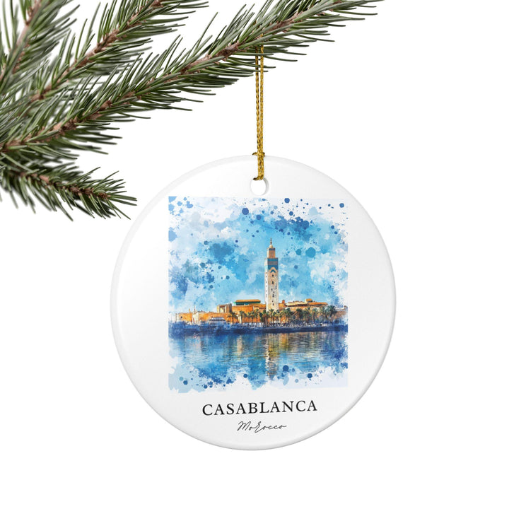 Casablanca, Morocco Ornament: Unique Casablanca Souvenir, Casablanca Morocco Xmas Decor, and Authentic Morocco Gift
