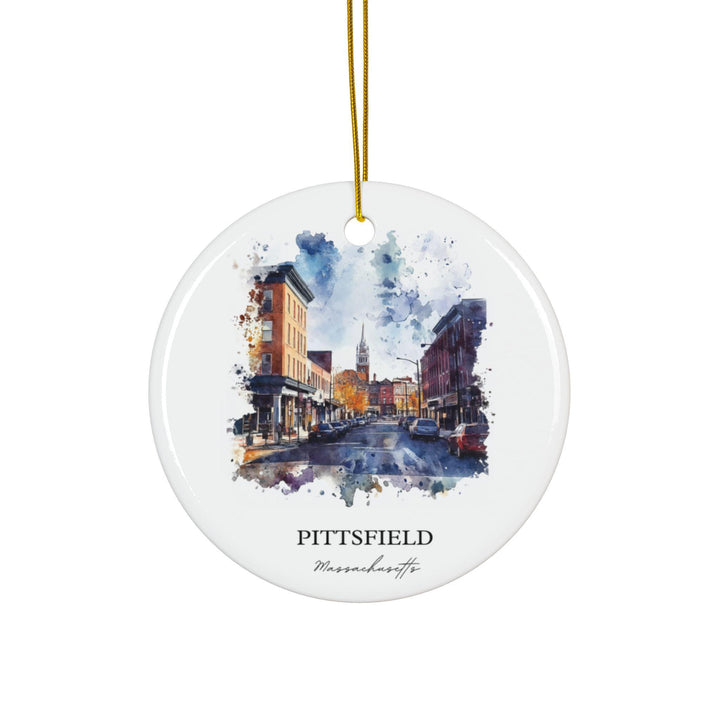 Pittsfield MA Ornament: Unique Pittsfield Souvenir, Pittsfield Xmas Decor, and Authentic Pittsfield MA Gift