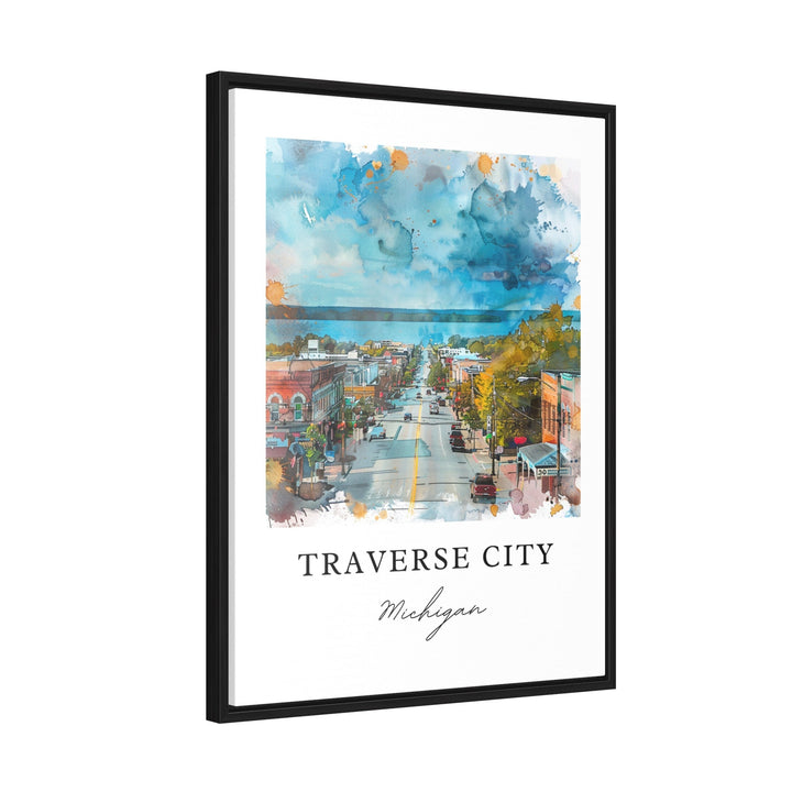 Traverse City MI Art, Traverse City Print, Leelanau County Watercolor, Traverse City Gift,