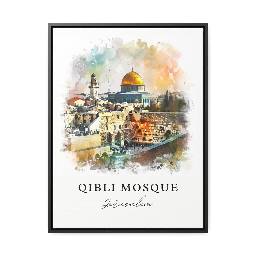 Al-Aqsa Mosque Art, Qibli Mosque Print, Jerusalem Wall Art, Aqsa Gift, Travel Print, Travel Poster, Travel Gift, Housewarming Gift