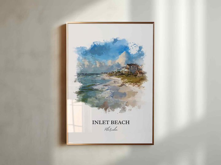 Inlet Beach, FL – Watercolor Art Print