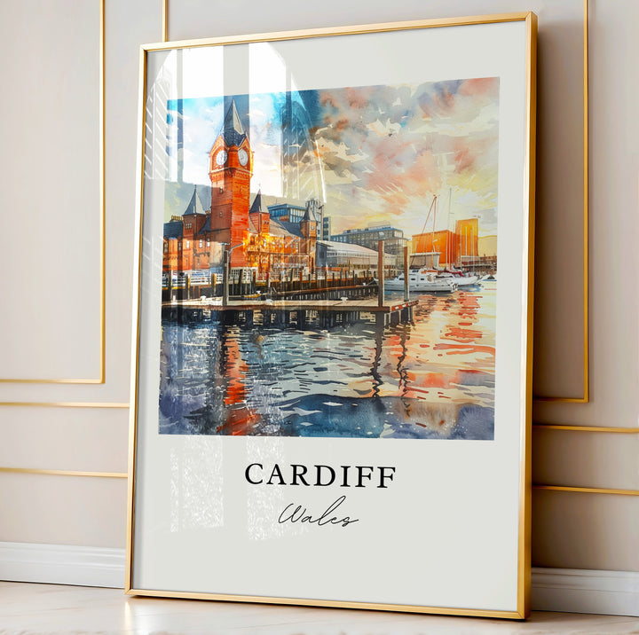 Cardiff Wales Wall Art - UK Print