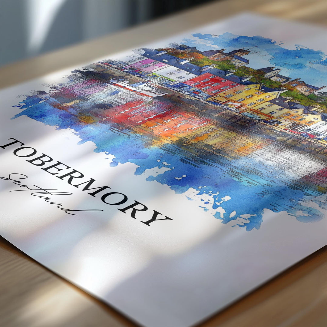Tobermory, Scotland – Watercolor Art Print