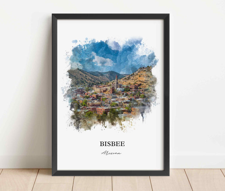 Bisbee, Arizona – Watercolor Art Print