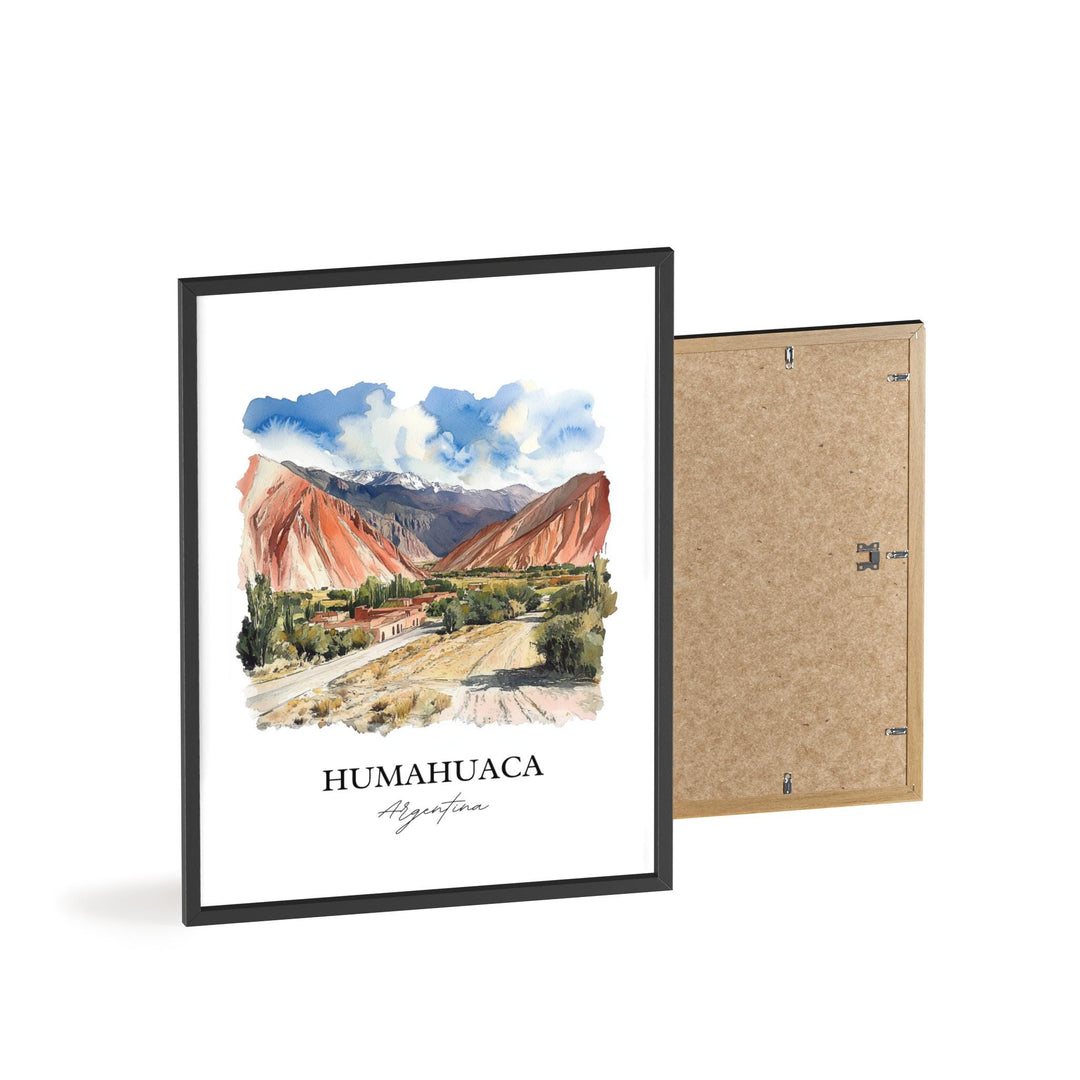 Humahuaca Wall Art, Jujuy Province Print, Argentina Watercolor Art, Humahuaca Gift, Travel Print, Travel Poster, Housewarming Gift