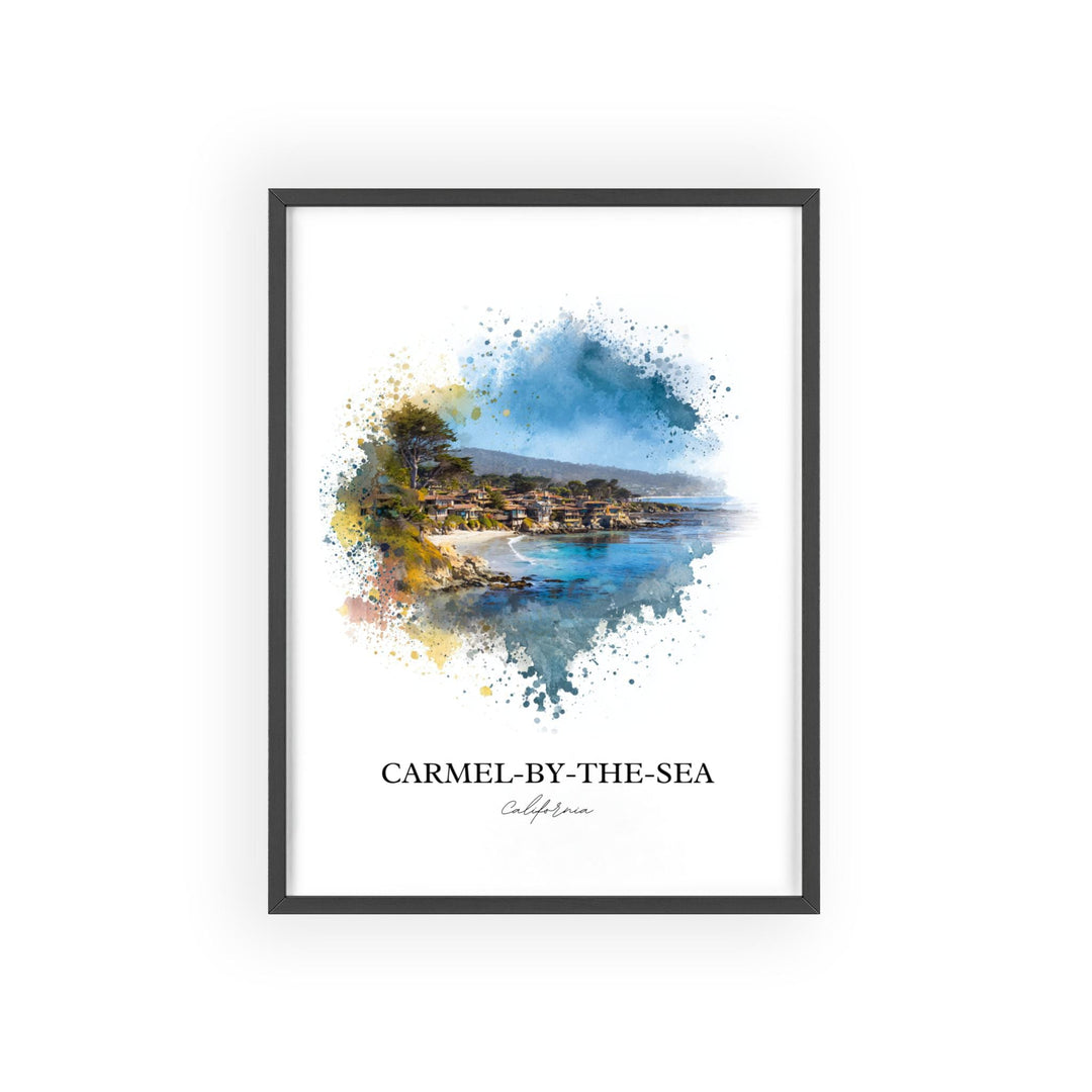 Carmel-by-the-Sea, CA – Watercolor Art Print