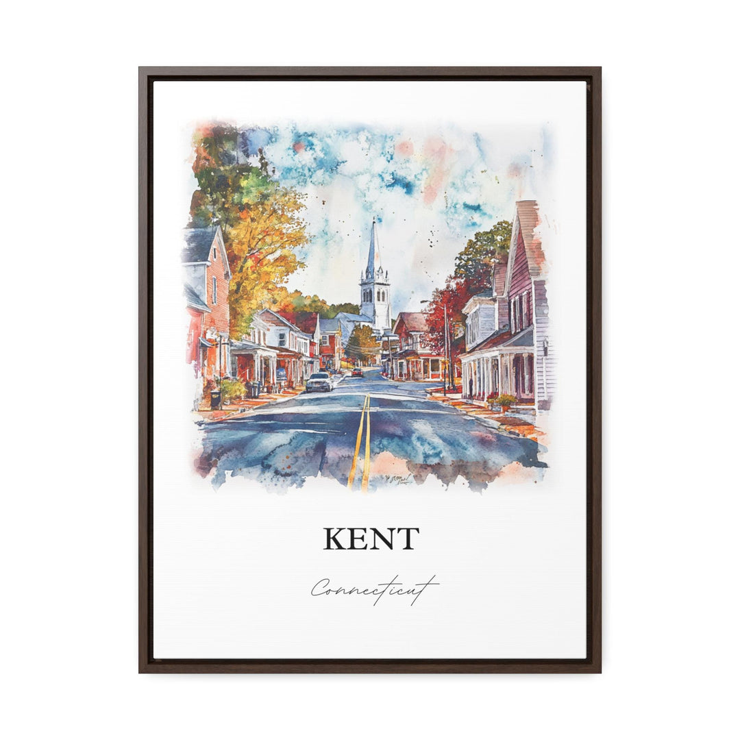 Kent Connecticut Wall Art, Litchfield County Print, Connecticut Watercolor Art, Kent CT Gift, Travel Print, Travel Poster, Housewarming Gift