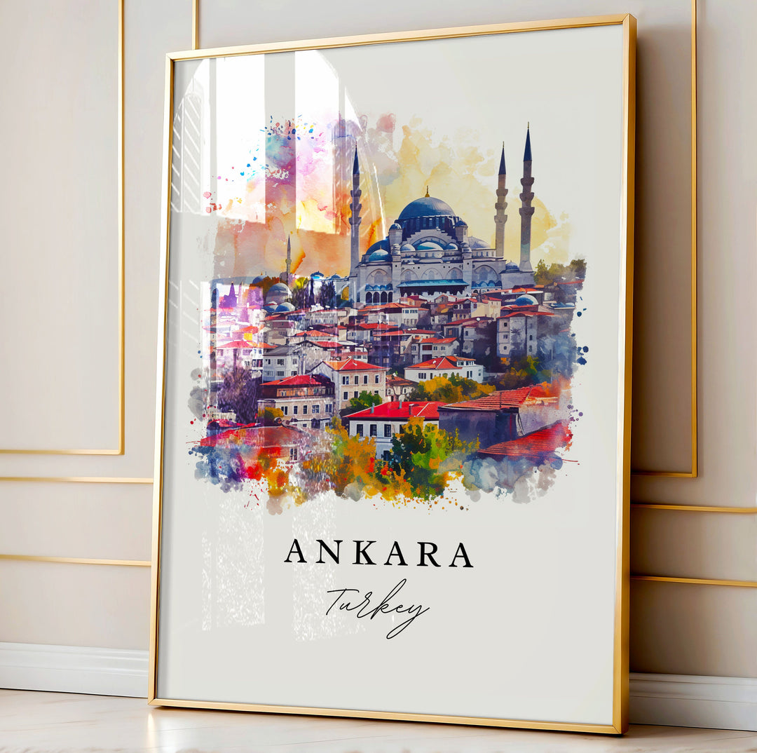 Ankara Wall Art - Turkey Print